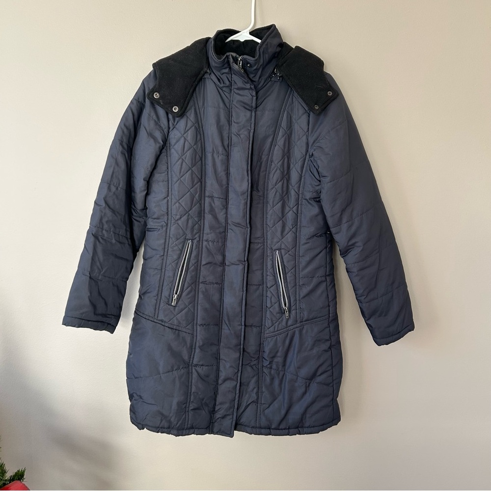 Women's Quilted Puffer Coat - Black